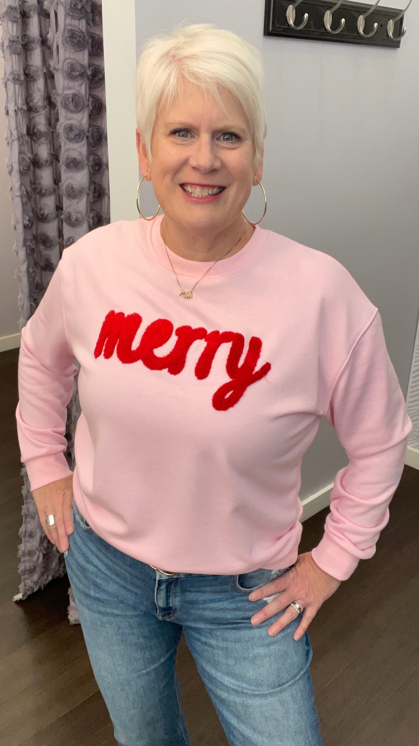 "Merry" Pink Pullover