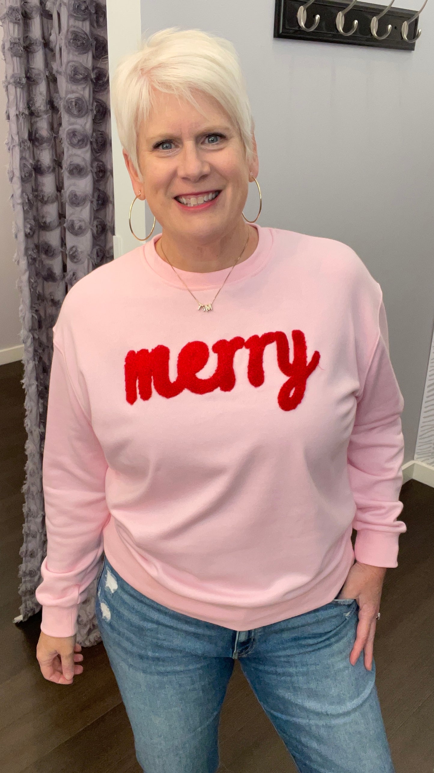 "Merry" Pink Pullover