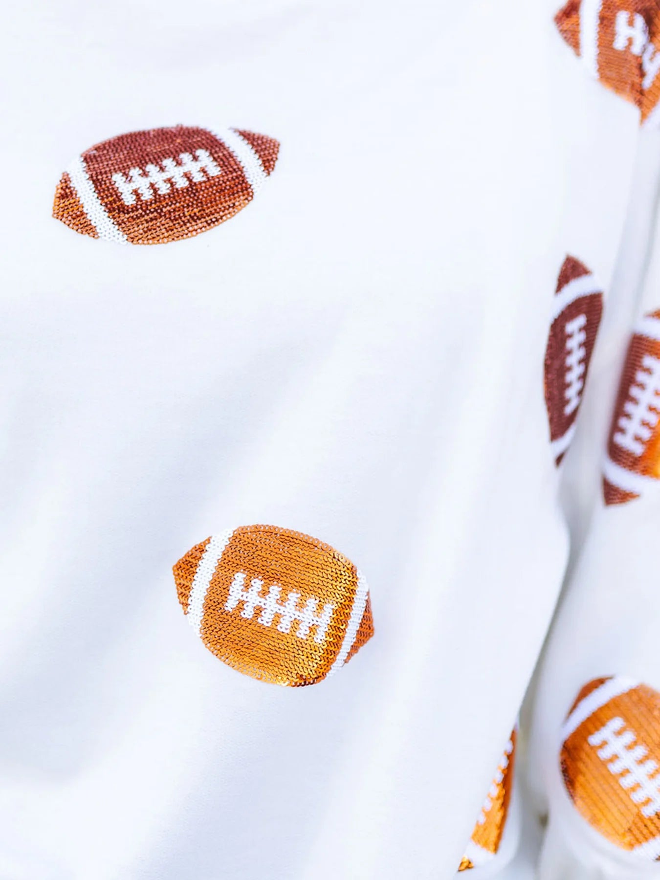 Millie Sweatshirt - Footballs Orange & White