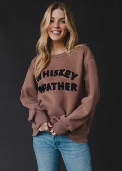 Mocha Whiskey Weather Sweatshirt