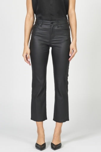 Anika Coated Denim in Black by Dear John