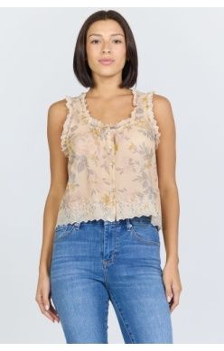 Ada Top in Tuscan Bouquet by Dear John