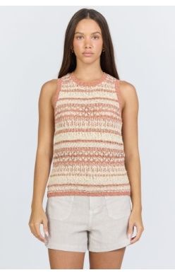 Areli Knit Top in Burnt Brick by Dear John