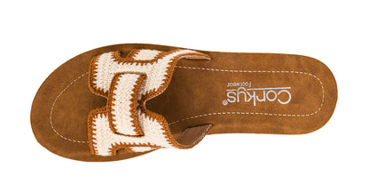 On The Edge Sandals in Tan Combo by Corkys Footwear