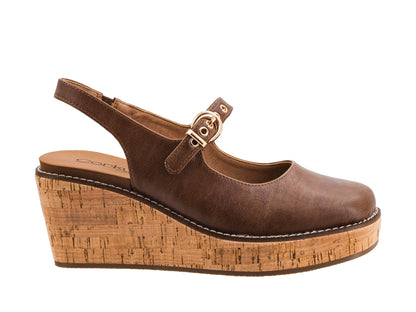 Pity Party Wedges in Cognac by Corkys Footwear