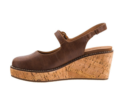 Pity Party Wedges in Cognac by Corkys Footwear