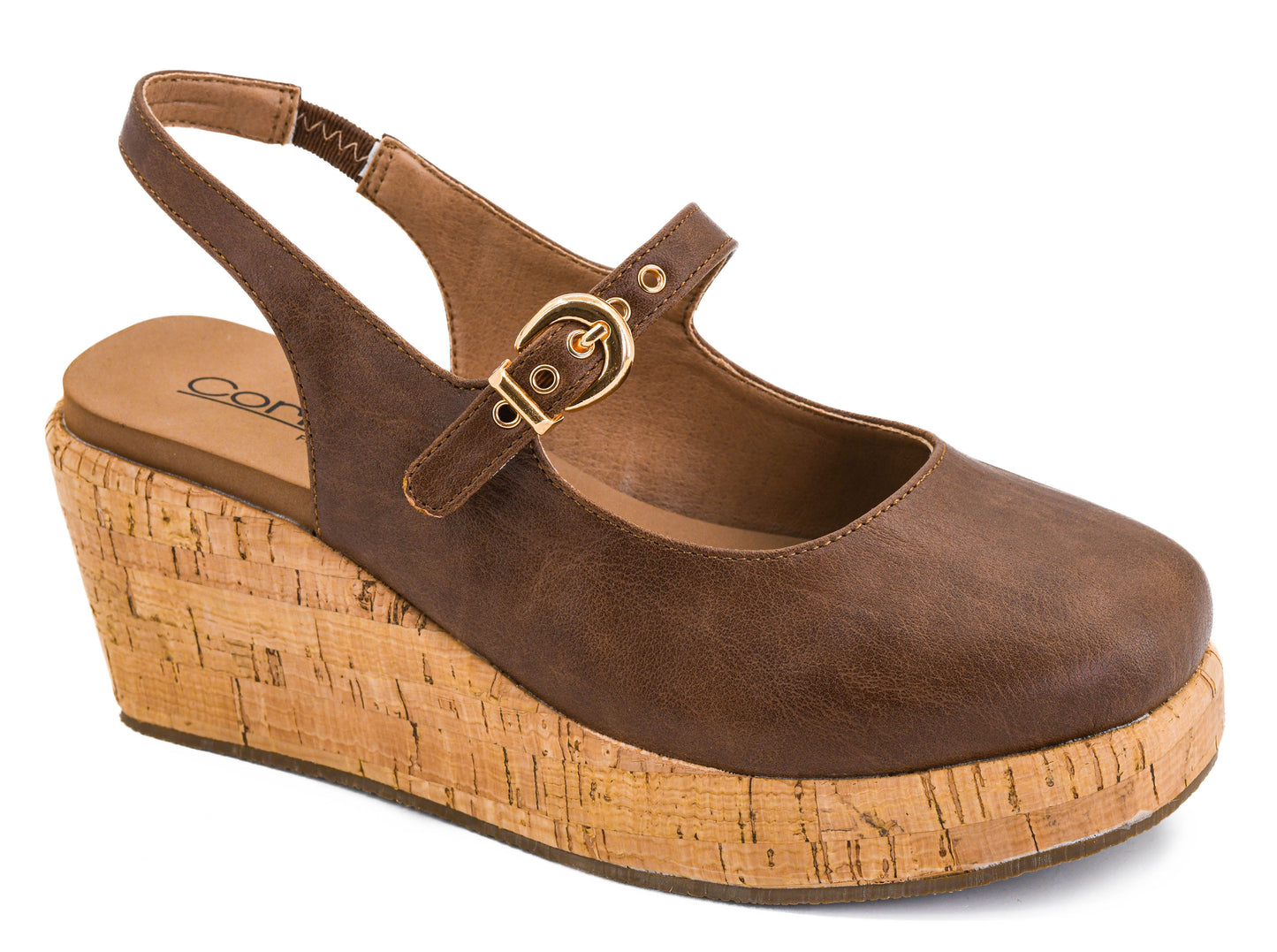 Pity Party Wedges in Cognac by Corkys Footwear