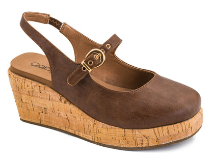 Pity Party Wedges in Cognac by Corkys Footwear