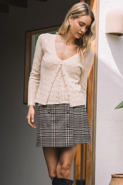 Eloise Pointelle Cardigan