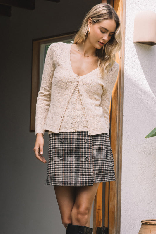 Eloise Pointelle Cardigan