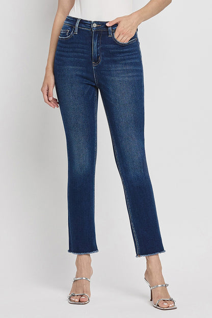 Super High Rise Stretch Slim Straight in Growing Light by Vervet