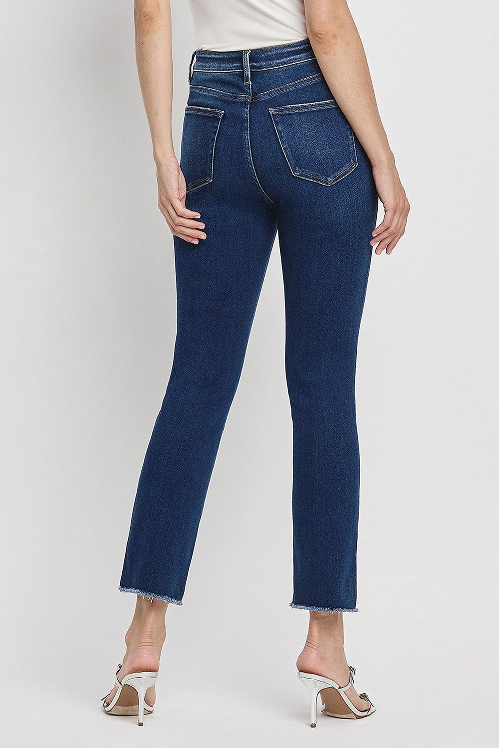 Super High Rise Stretch Slim Straight in Growing Light by Vervet