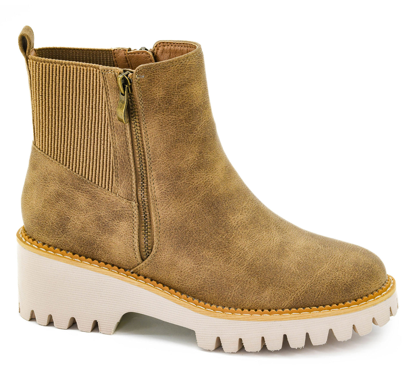 Take A Hike Bootie in Taupe by Corkys