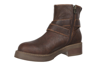 Vella Distressed Boot in Brown by Blowfish