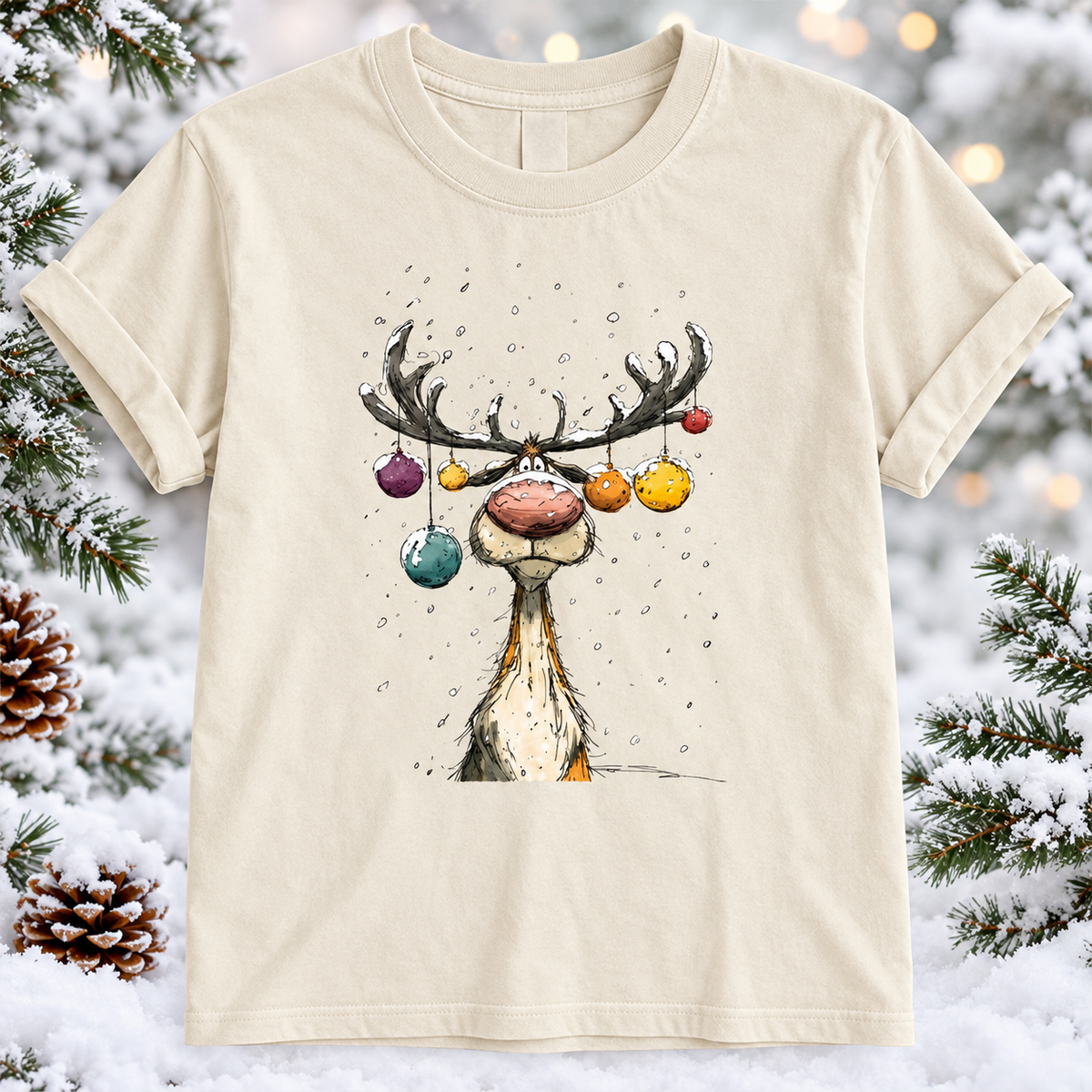 PRE ORDER Christmas Reindeer Tee (ETA 10/31)