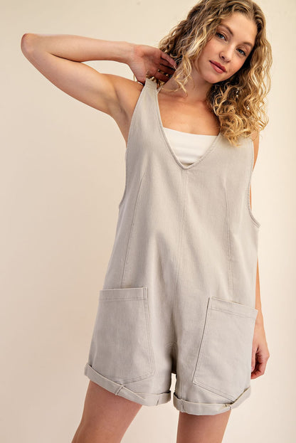Cotton Twill Romper