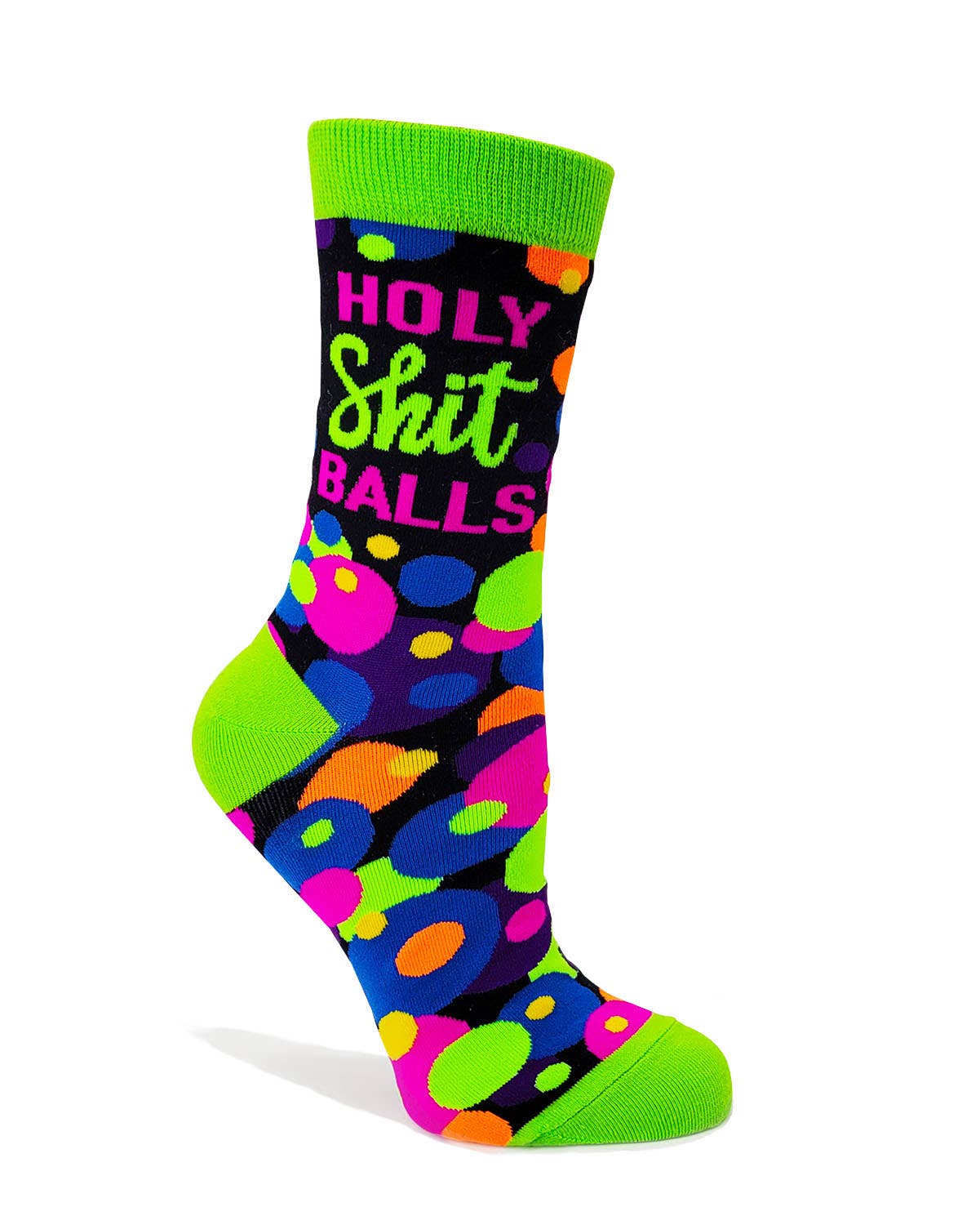 Funny Holy Shit Balls Women's Crew Socks