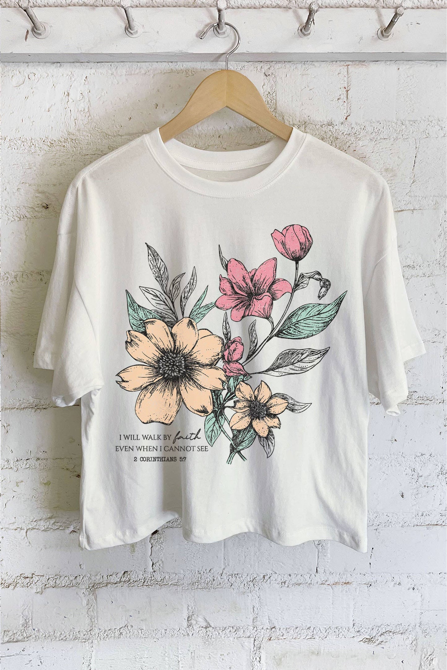 Walk In Faith Cropped Tee
