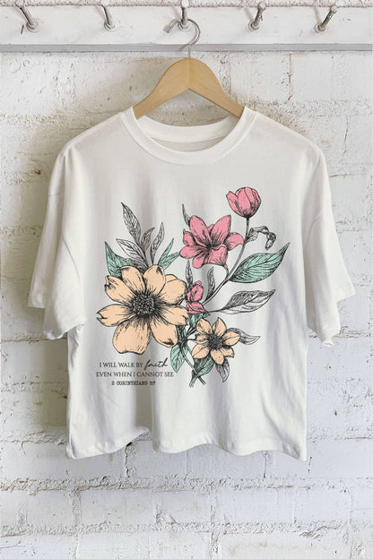 Walk In Faith Cropped Tee