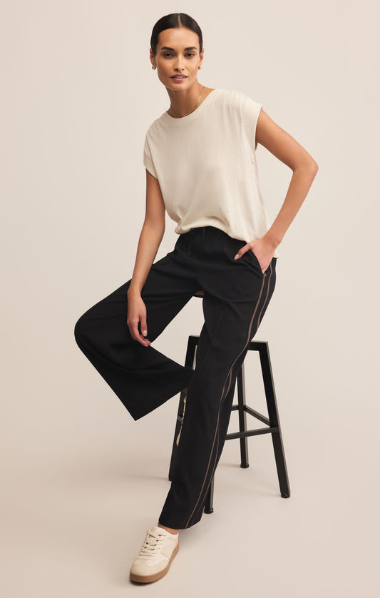 Saunder Track Pant in Black by Z Supply