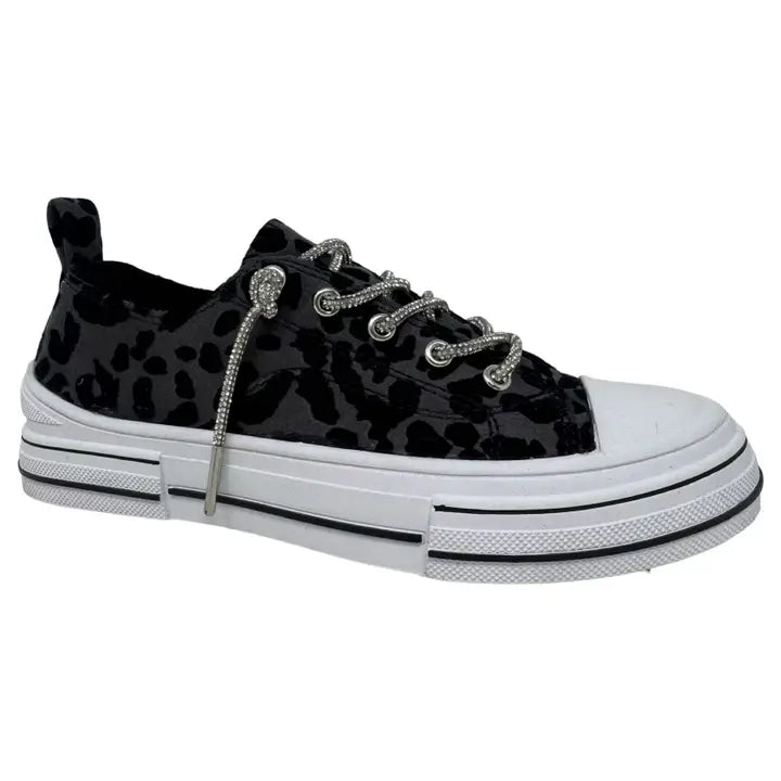 Aman Leopard Sneakers in Grey by Very G