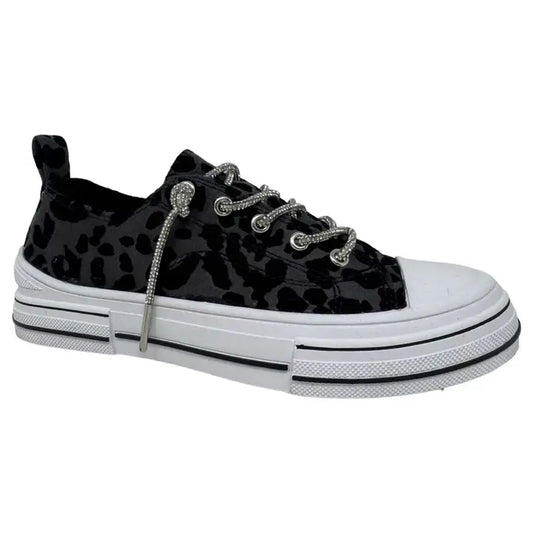 Aman Leopard Sneakers in Grey by Very G