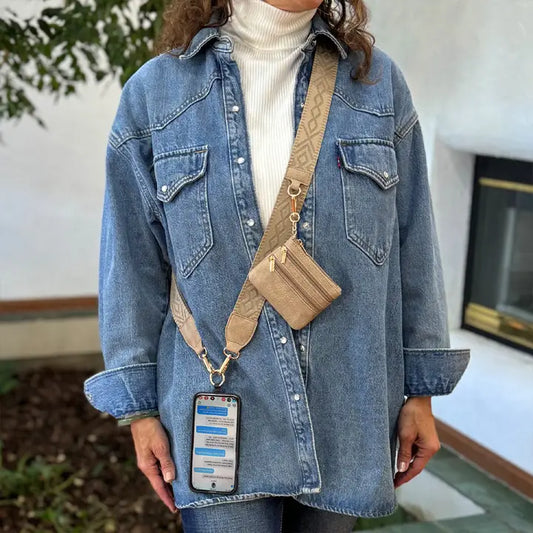 Save The Girls Clip & Go Strap W/Zippered Pouch Classic