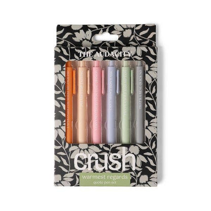 Crush Warmest Regards Quote Pen Set