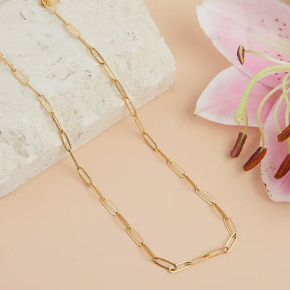 Narelle Waterproof 18" Paperclip Chain Necklace