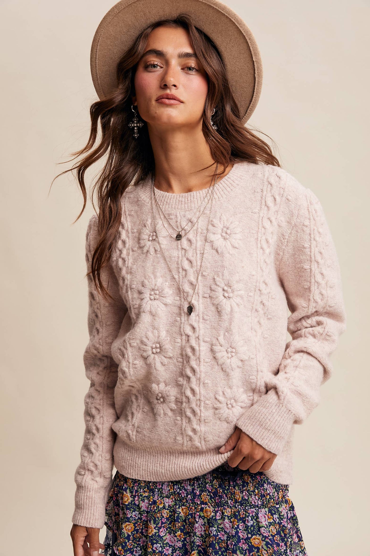 Blush Bloom Sweater