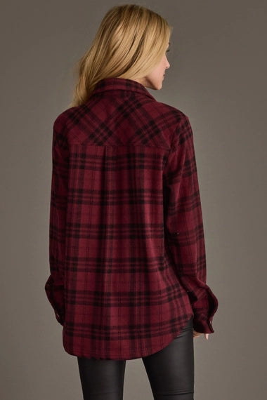 Merlot Moment Button Up