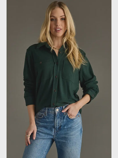 Hunter Green Super Soft Button Up