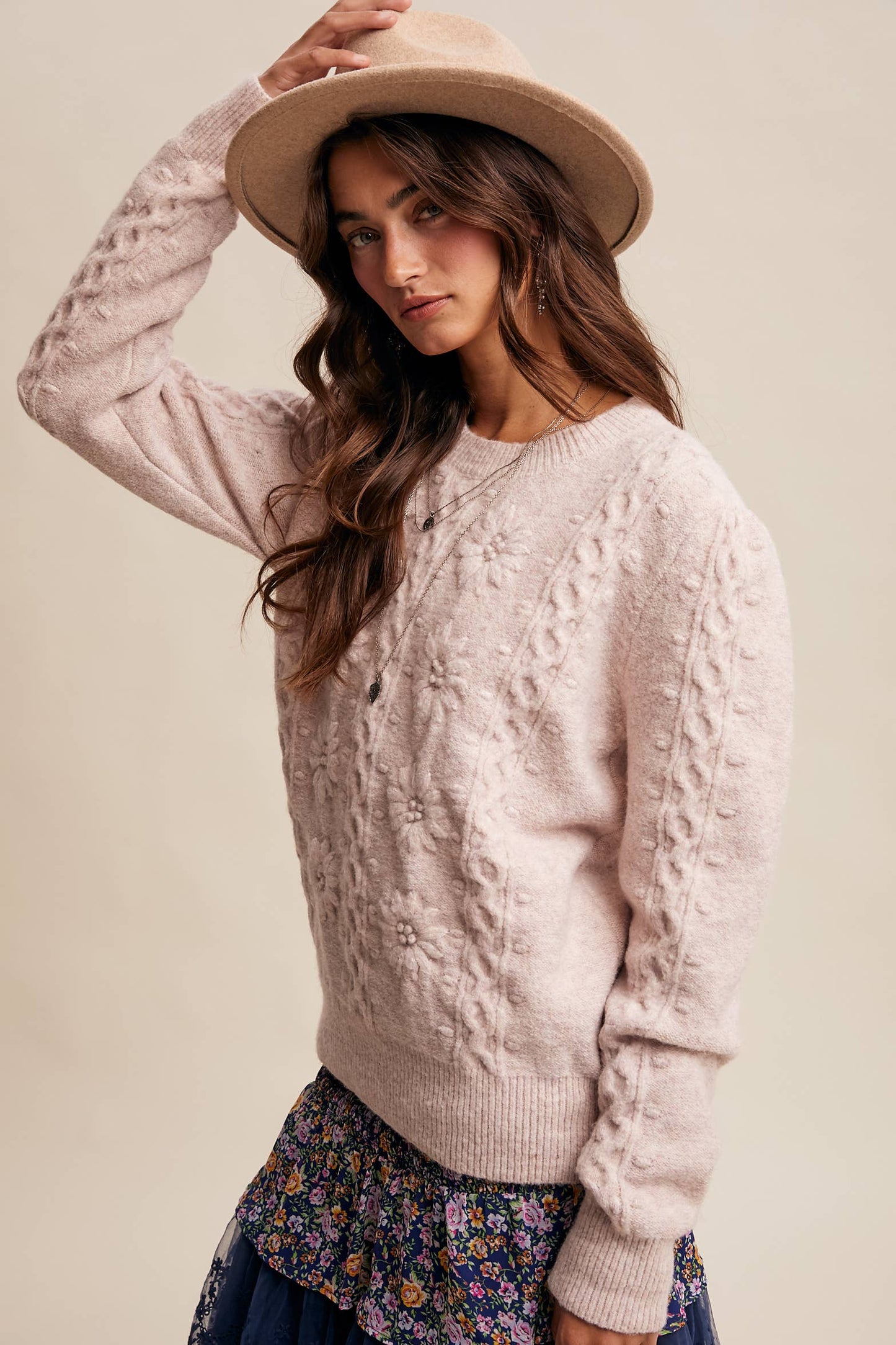Blush Bloom Sweater