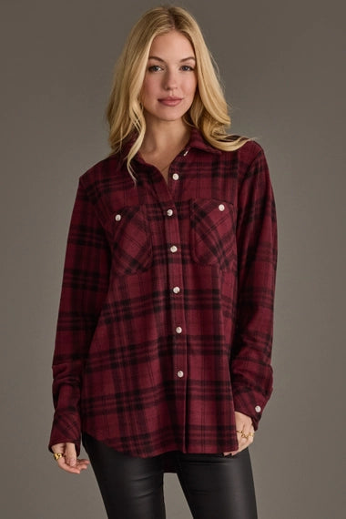 Merlot Moment Button Up