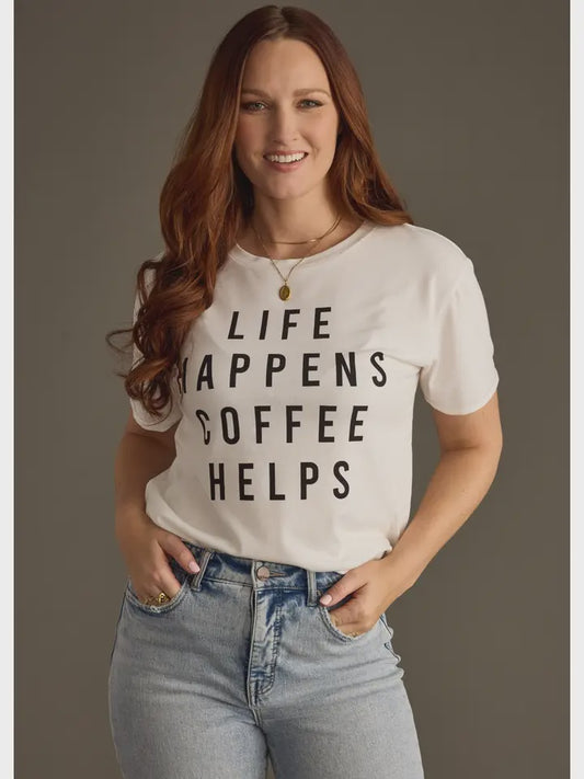 Life Happens Coffee Helps Graphic Tee