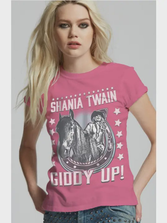 Shania Twain Giddy Up Tee by Recycled Karma