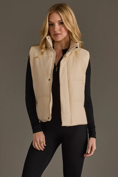 Layer Me Up Puffer Vest in Ivory
