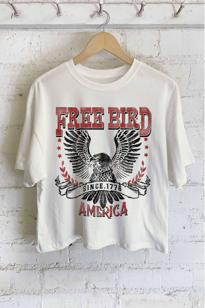 Free Bird Cropped Tee