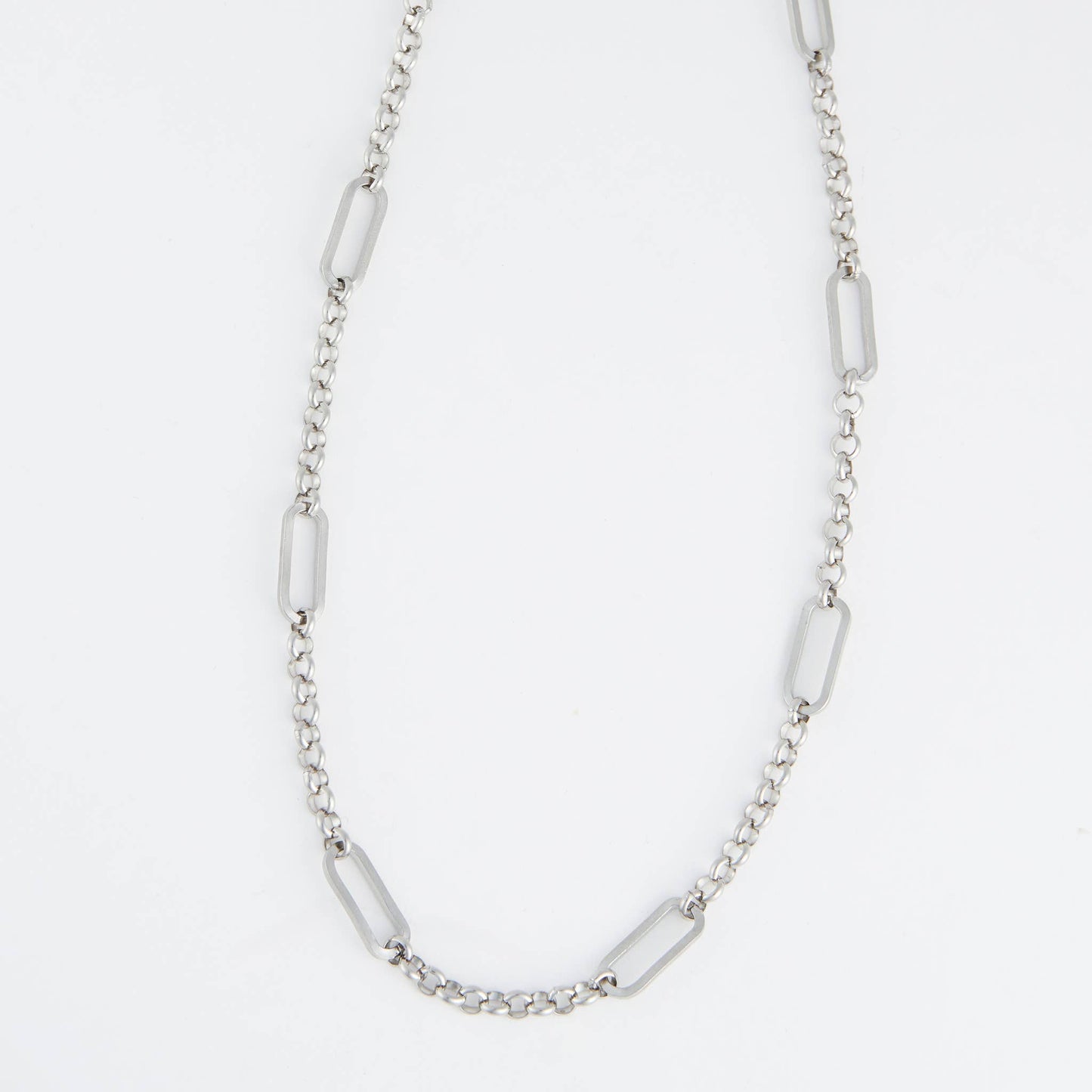 Narelle Waterproof Rolo Link Bar Station Necklace