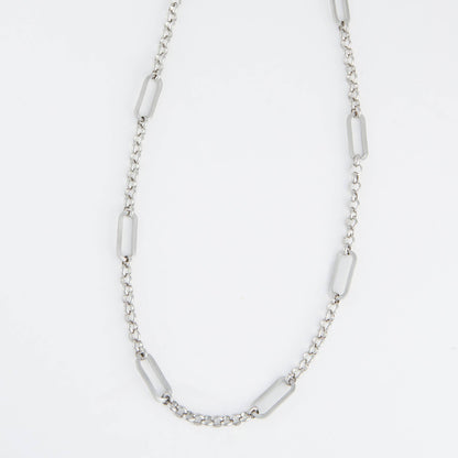 Narelle Waterproof Rolo Link Bar Station Necklace