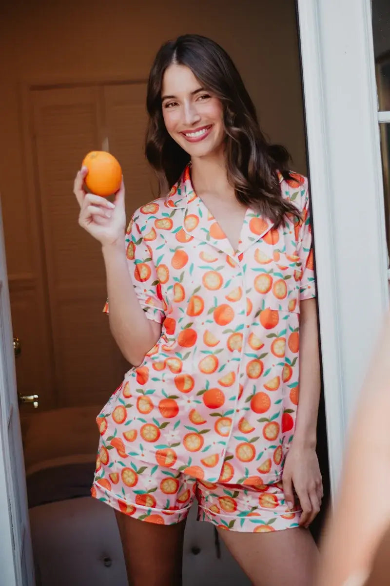 Orange You Cute Pajama Set