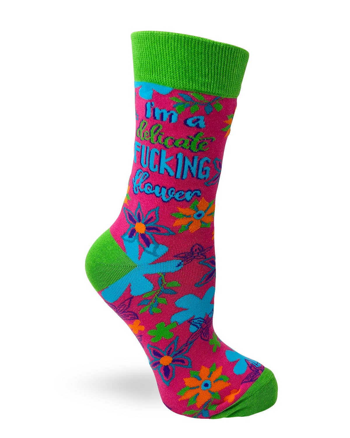 I'm a Delicate F..king Flower Women's Crew Socks