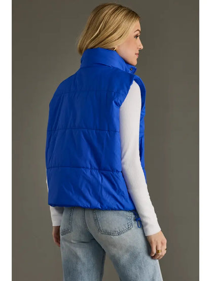 Blue Bolt Puffer Vest