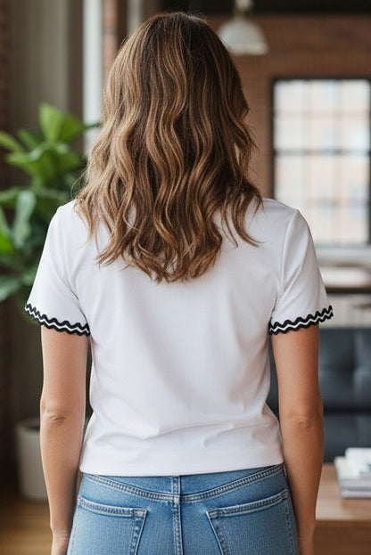 Sweet & Sleek Ricrac Tee