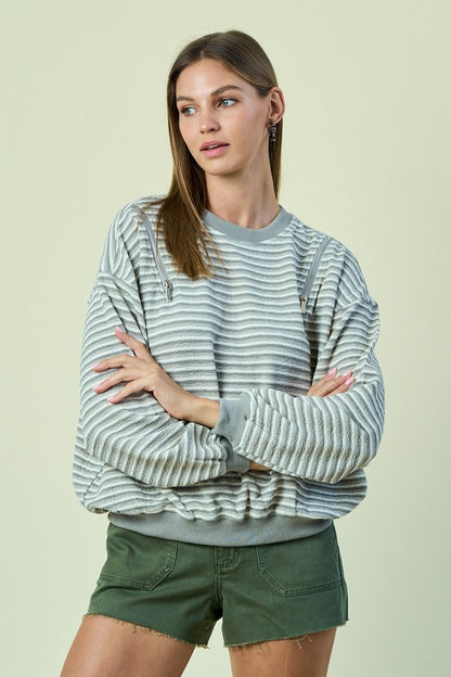 Snowbound Stripes Pullover