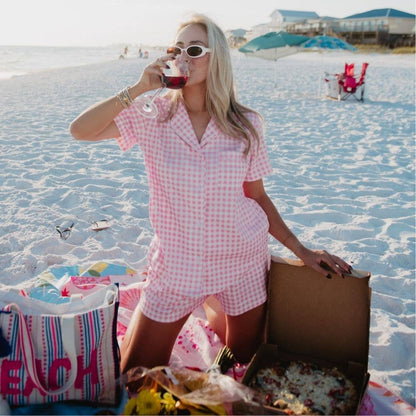 PRE-ORDER Pink Picnic Pajama Set (ETA Mid May)