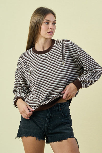 Snowbound Stripes Pullover