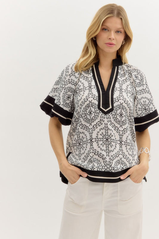 Mod Medallion Top