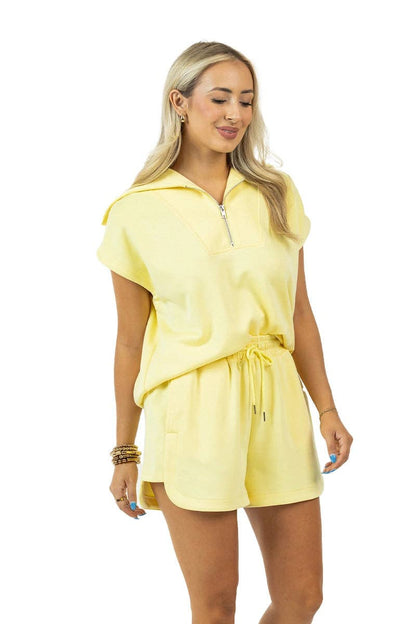 Yellow Half Zip Scuba Set