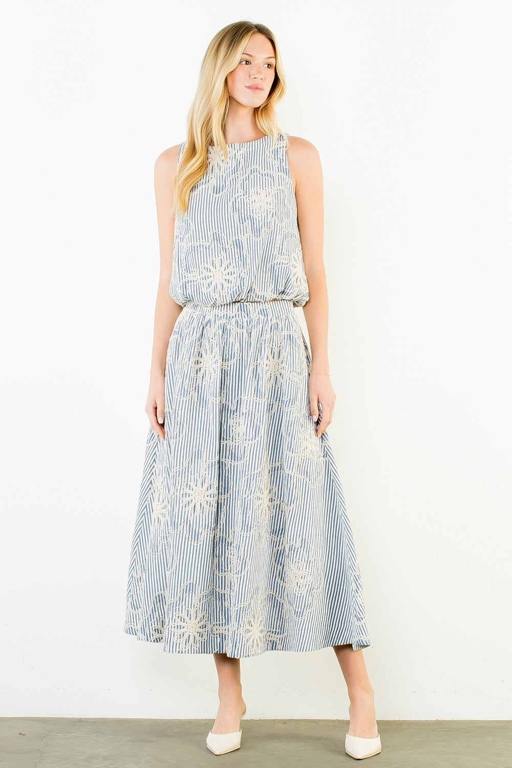 Full Bloom Midi Skirt by THML